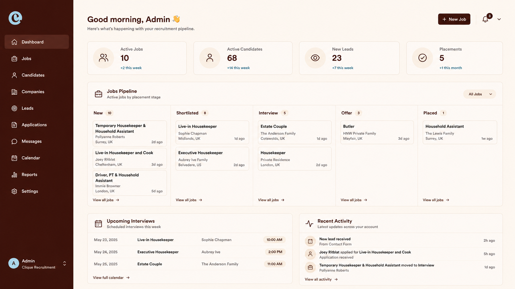 Custom Recruitment CRM