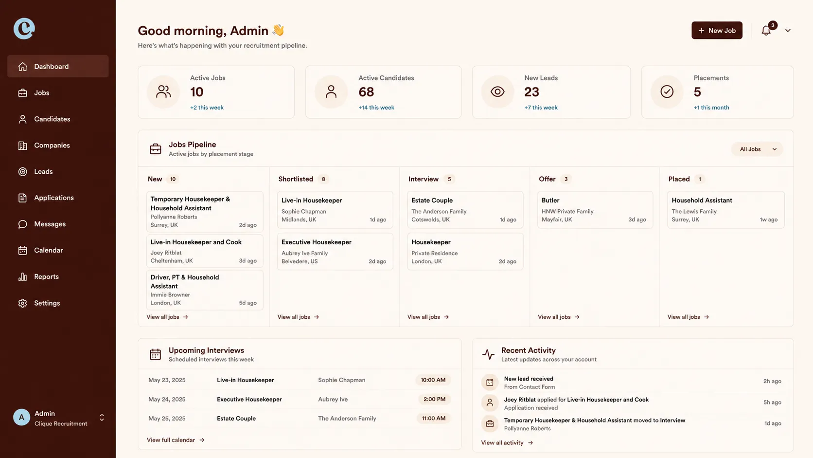 Custom Recruitment CRM